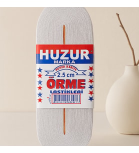 Paça Lastiği 2,5 cm Beyaz? Geniş 10 m