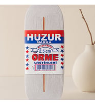 Paça Lastiği 2,5 cm Beyaz? Geniş 10 m