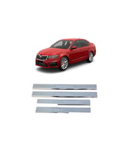 Skoda Octavia A7 Krom Kapı Eşiği 4 Parça 2015 Sonrası