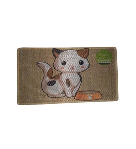 Nanbell Jüt Halı Kedi Tırmalama 70X43 cm Desenli No:2