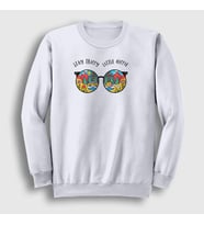 Presmono Unisex Beyaz Camper Kamp Sweatshirt 285940tt