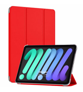 Microsonic Apple iPad Mini 6 2021 (A2567-A2568-A2569) Smart Case ve arka Kılıf Kırmızı