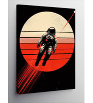 Kanvas Tablo Gezegen Yörüngesinde Astronot