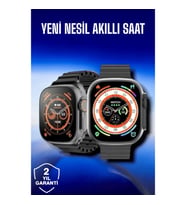Mey İthalat® 45 MM Gri Kasa Ultra Akıllı Saat Sesli Görüşme, Sağlık Takibi, Suya Dayanıklı