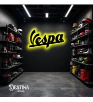 Destina Ahşap Marka Temalı Led Tablo (Sarı)
