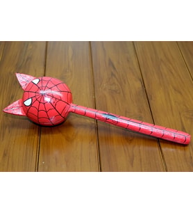 Ahşap Kedili Spiderman Marakas Tekli Polos:24
