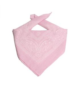 ÜKB-PEMBE ŞAL DESEN DAMLA TASARIM KARE BANDANA