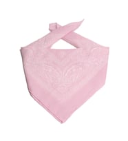ÜKB-PEMBE ŞAL DESEN DAMLA TASARIM KARE BANDANA