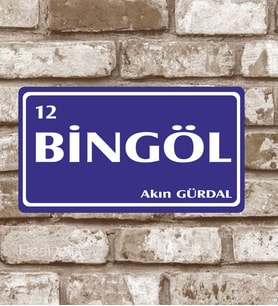 Dekoratif Metal Bingöl 12 Plaka Retro Poster (29x15)