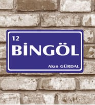 Dekoratif Metal Bingöl 12 Plaka Retro Poster (29x15)