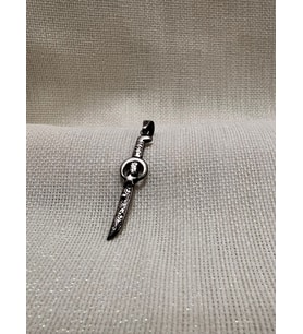 BIÇAK 925 AYAR GÜMÜŞ ERKEK KOLYE