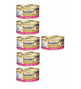 Gourmet Gold Kıyılmış Sığır Eti Yaş Kedi Maması 85 gr x 6 Adet