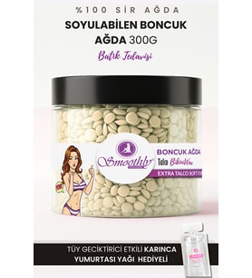 Smoothly Talco Ekstra Pudralı Soyulabilen Boncuk Ağda 300g– Batık Karşıtı Özel Formül  Hassas & Profesyonel