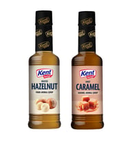 Kent Boringer Kahve Şurubu 355 ml Fındık ve Caramel Aromalı 2 li