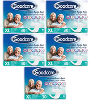 Goodcare Hasta Bezi Yetişkin Bel Bantlı Tekstil Yüzey XL Extra Large- Ekstra Büyük 150 Adet (5PK*30)
