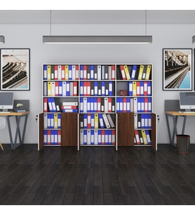 Kenzlife klasör dolabı kilitli kutalmış cvz 175*240*30 klasörlük kitaplık ofis arkalıksız