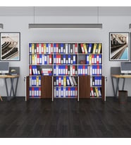 Kenzlife klasör dolabı kilitli kutalmış cvz 175*240*30 klasörlük kitaplık ofis arkalıksız