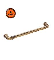5 Adet Doğanlar Gusto 192 mm Mobilya Kulp Olifka Antik Sarı