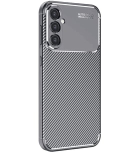 Newface Samsung Galaxy S25 Plus Kılıf Auto Focus Karbon Kapak - Gri