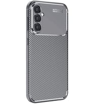 Newface Samsung Galaxy S25 Plus Kılıf Auto Focus Karbon Kapak - Gri