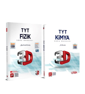 3D Yayınları TYT Fizik ve Kimya Soru Bankası Seti 2 Kitap