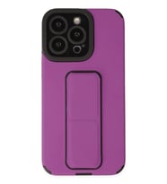Newface Apple iPhone 13 Pro Kılıf Mega Standlı Silikon - Mor