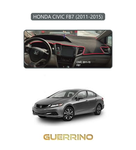 HONDA CIVIC FB7 2011-2015TORPİDO KORUMA HALISI GRİ KENAR