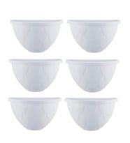 Omnipazar SO-DD03 Dekoratif Damla Duvar Saksı 3.4 Lt Beyaz 6 Adet