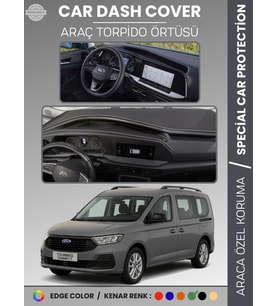 FORD TOURNEO CONNECT (2023+) Torpido Örtüsü Ön Göğüs Koruma Torpido Koruma Tam Uyum