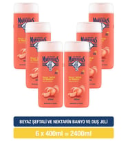 Le Petit Marseillais  Beyaz Şeftali ve Nektarin Duş Jeli x6