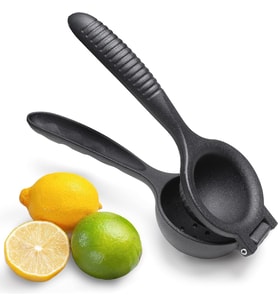 Döküm Limon Sıkacağı 24 cm, Siyah Metal Büyük Boy Manuel Narenciye Presi, Limon Portakal Nar ve Diğer Narenciyeler İçin El Tipi Meyve Sıkacağı (DÖKÜM LİMON SIKICI)