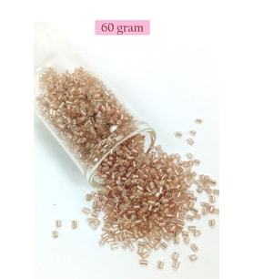 Kesme Cam Boncuk 2mm - 60 Gram - Açık Kahverengi - BNC379