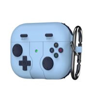 Microsonic AirPods 4 Kılıf Cartoon Figürlü Silikon Retro Gameboy Mavi (Mavi)