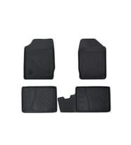 Renault Symbol 1999-2008 ile Uyumlu Carbon Desenli Ultra Premium Havuzlu Oto Paspas (Çok Renkli)