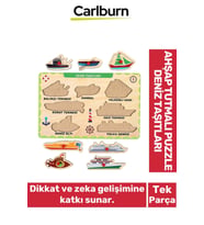 Özel Üretim Eğitici Öğretici Zeka Geliştirici Çocuk Ebeveyn Deniz Taşıtları Ahşap Tutmalı Puzzle