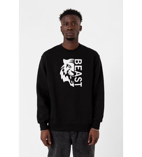 Mr Beast Half Face Siyah Erkek 2ip Sweatshirt