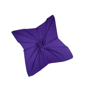 Mısırlı Eşarpları Queen Krep Düz Renk Eşarp 110x110 Cm (Mor)