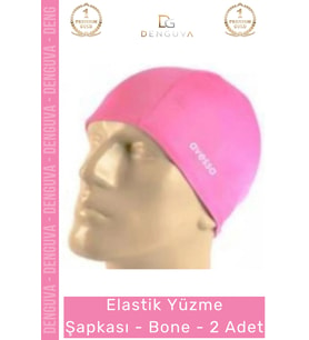 Özel Üretim Su Geçirmez Silikon Yüzücü Havuz Ve Deniz Bonesi Elastik Yüzme Şapkası 2'li Set