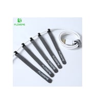 Floveme 5 Adet 15cm Magic Tape Kablo Sarıcı Ve Düzenleyici - Siyah