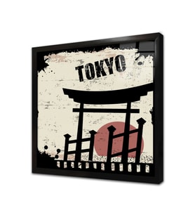 Tokyo Çerçeveli Cam Tablo