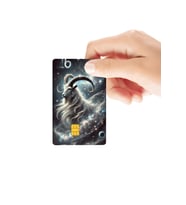 Oğlak Burcu Temalı Parlak Kredi/Banka Kart Kaplama Sticker