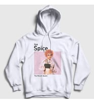 Presmono Unisex Beyaz Poster Ice Spice Kapüşonlu Sweatshirt 533677tt