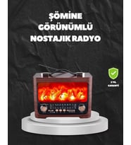 Solar Şarjlı Şömine Işıklı Bluetooth Hoparlör – Radyo, Usb, Tf Kart Destekli