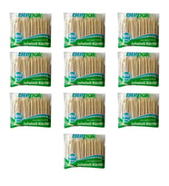 Burpak Jelatinli / Poşetli Ahşap Kürdan - 400 Adetlik 10 Paket