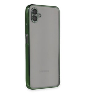 Durukar® Samsung Galaxy A04 Kılıf Lensli Silikon - Yeşil