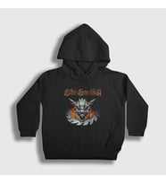Presmono Unisex Çocuk Siyah Dragon V2 Blind Guardian Kapüşonlu Sweatshirt 378571tt