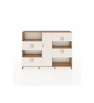Arges Dolap 10 Raflı 9 Kapaklı 220x30x163 Çam-Aytaşı/Çam