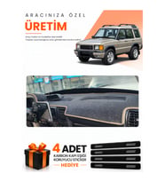 LAND ROVER DİSCOVERY 2 (1998-2004) Uyumlu Torpido Koruma Örtüsü Oto Kılıfı - Siyah Bej