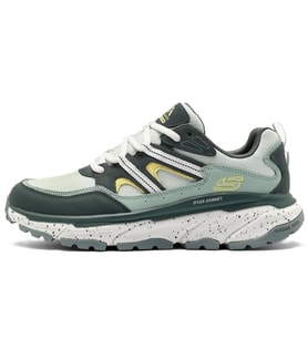 Skechers D'Lux Journey Memory Foam Leather Womens Outdoor Shoes Green Gray Hafızalı Taban Hakiki Deri Kadın Outdoor Ayakkabı Yeşil