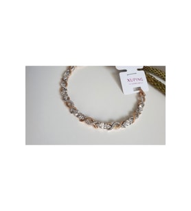 ÇELİK BİLEKLİK XUPİNG XOX TAŞLI ROSE GOLD RENK ANTİALERJİK KARARMAZ SERİ 17+3 CM FMACCESORİES